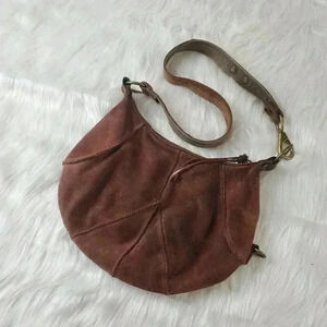 Lucky Brand Y2K Brown Leather Shoulder Bag